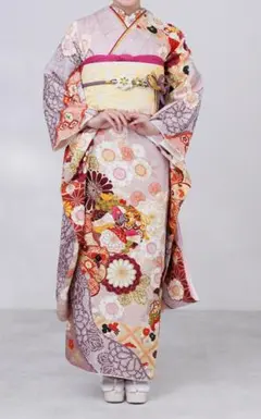 ⭐️特別最終価格❣️８／３１迄　振袖フルセット　正絹　成人式 ⭐️特別最終価格❣️8／31迄振袖フルセット正絹成人式