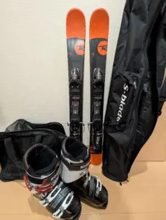 【中古品】ロシニョール　ミニスキー　ブーツセット　袋付き