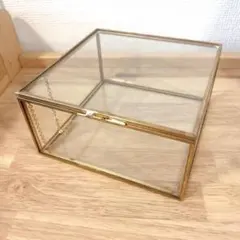 真鍮ガラスケース スクエア型 ディスプレイボックス