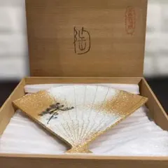 い*し様 美術有田焼　貝山美しい扇形皿