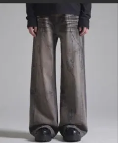 GRANCY】Rifted Slash Buggy Denim Pants S - メルカリ