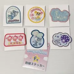 エンジェルブルー 一番くじ 刺繍ステッカー F賞 6枚セット コンプリート