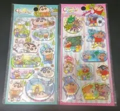 【2枚セット】クレヨンしんちゃん ウォーターシール 水シール シャカシャカシール