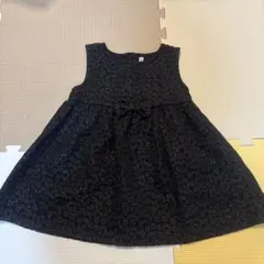 ELFINDOLL ワンピース ブラック ジャガード 95cm 冠婚葬祭