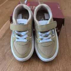 【売切最終値下】《美品》Vans キッズスニーカー ベージュ　試し履きのみ
