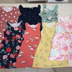 H&M ベルメゾン ノースリーブワンピース 120cm 7枚セット