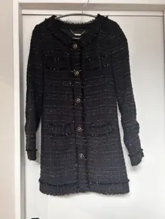 ツイードジャケット 黒