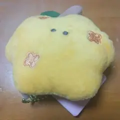 オレンジ色の笑顔のキャラクターぬいぐるみ - メルカリ