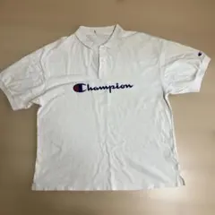 Champion ポロシャツ ホワイト メンズ　チャンピオン　L