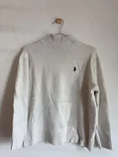U.S. POLO ASSN. ニット セーター ベージュ L
