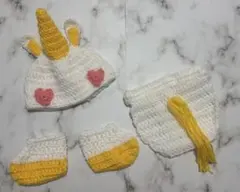 ニューボーンフォト衣装 ベビーコスチューム 干支 馬 年賀状 バターカップ