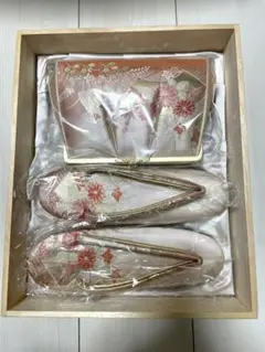 着物和装用 草履バッグセット ピンクゴールド