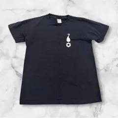 Sサイズ 鶴亀 黒ネイビー Tシャツ シンボルマーク デザイン 日本酒