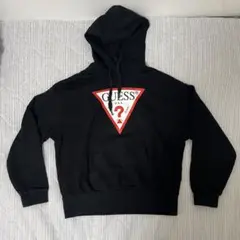 【美品】GUESS ブラック パーカー フリーサイズ