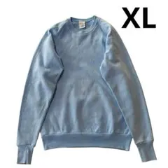 90s USA製 サックスブルー スウェット XL-TALL 水色 無地