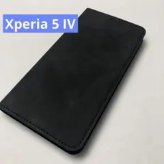 For Xperia 5 IV ケース 手帳型 AUDASO ブラック
