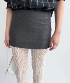 pan SCHONHERR FLANNEL MINI SKIRT