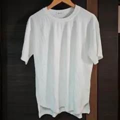 メンズ Tシャツ ストレッチ ポリエステル100% 速乾 夏素材 ホワイト