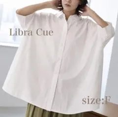 Libra Cue オーバーサイズ ハーフスリーブシャツ ホワイトのサムネイル