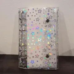 A6 リングファイル シール帳 星柄