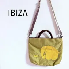 IBIZA イビザ　イビサ　ショルダーバッグ　ナイロン像　ゾウ　2way