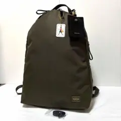 極美品✨ポーター ガール シア リュック 2層 A4可 オリーブ ネームタグ