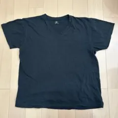 Champion ブラック Vネック Tシャツ Lサイズ