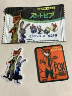 Disney ズートピア　シールワッペン 貼ってはがせるエコワッペン
