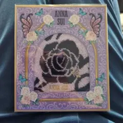 ANNA SUI☆バラ模様☆ハンカチ☆未使用☆タオルハンカチ☆ハンドタオル
