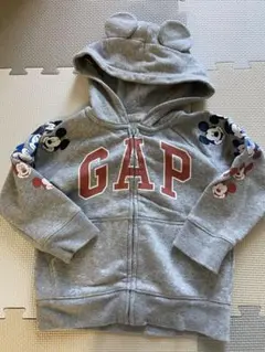 GAP ミッキーマウス フード付きパーカー 3歳用 グレー