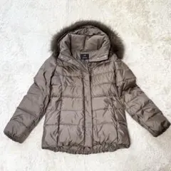 【美シルエット♡】23区　ダウンジャケット　ダウンコート　アウター　ファー　M