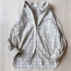 2025＊BARNYARDSTORM オンブレーチェックシャツ 極美品 ベージュ