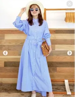 glamorous Garden ストライプワンピース