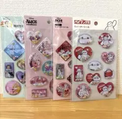 セリア　ディズニー　ウォーターシール　／4種類セット　新品
