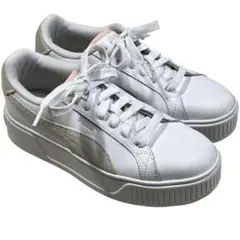 美品 PUMA プーマ KARMEN L SD カルメン 厚底スニーカー24.5