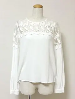 フォーエバー21 シアー 刺繍 レース ブラウス Tシャツ レディース トップス