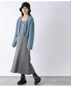 JEANASIS (W)ニットCDキャミ2Pワンピ