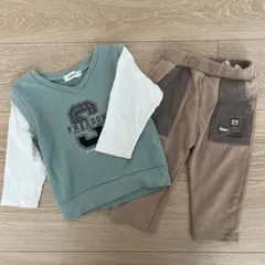 ベビー服　セットアップ　80サイズ　長袖Tシャツ　男の子