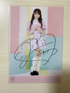 イコラブ 大谷映美里 直筆 生写真 ヒキ