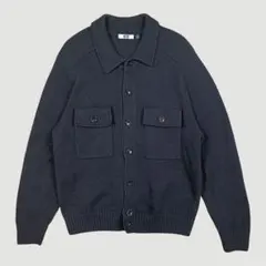 UNIQLO U ラムニットジャケット ブラックMサイズ
