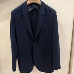 LANVIN ネイビー テーラードコットンジャケット サイズ48のサムネイル