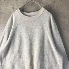 A3720古着　スウェット　グレー　無地　90s Y2K