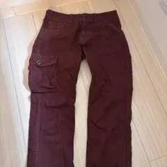 Johnbull レディース カーゴパンツ S ボルドー ストレッチのサムネイル