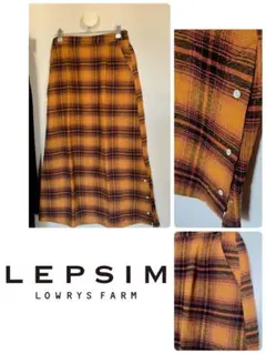 LEPSIM LOWRYS FARM チェックタイトスカート