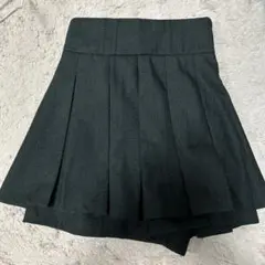 エブリン　タックプリーツスカート　ブラック