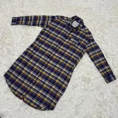 スタジオクリップ チェックシャツ Mサイズ ワンピース レディース