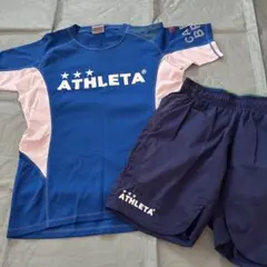 ATHLETA サッカーウェアセット 青/ネイビー