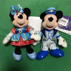 ディズニー 15th ぬいぐるみバッジ(ミッキー、ミニー)