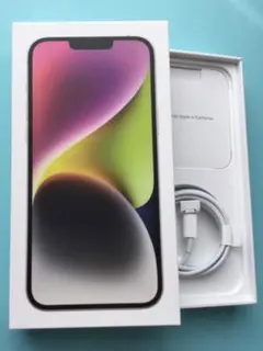 iPhone14 plus スターライト 256GB 空箱および充電ケーブル他