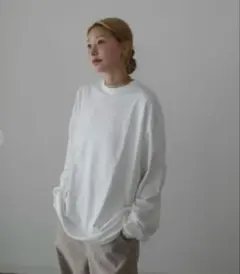【美品】hideka linoluce しまむら ビッグロンT 白 L